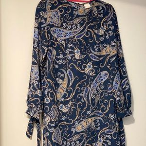 HM long sleeve blue dress